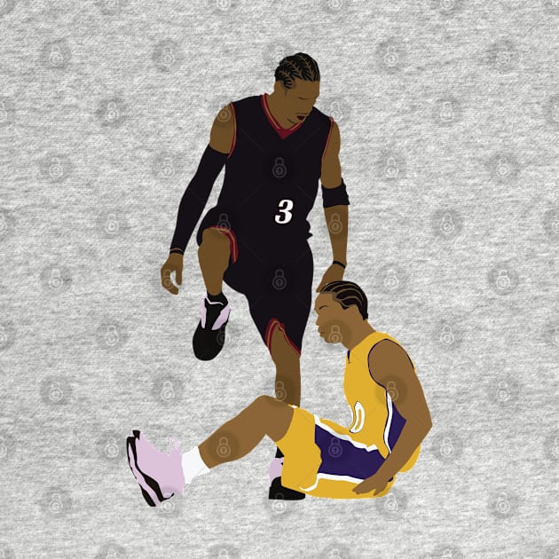 Allen Iverson steps over Tyronn Lue by Jackshun